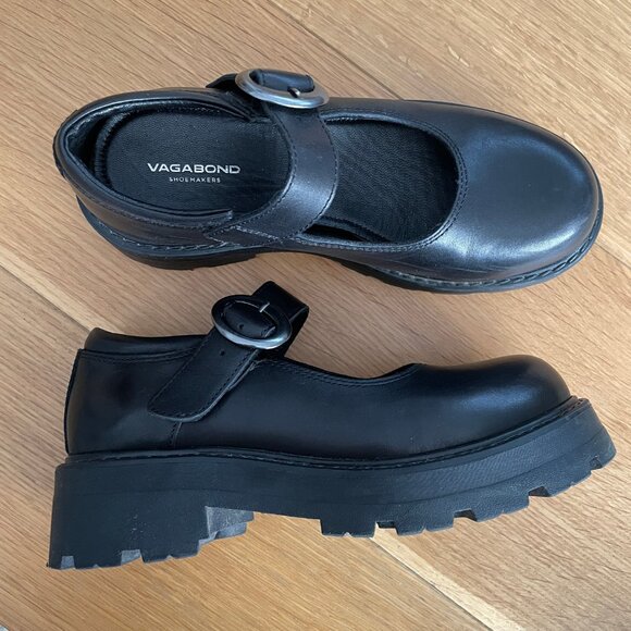 Vagabond Cosmo 2.0 - platform - mary jane - black leather - size 36 - Picture 1 of 7